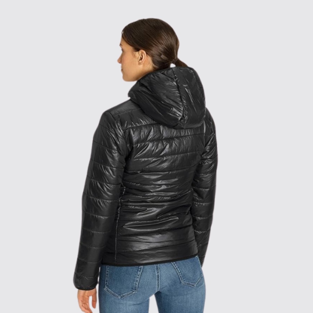 BENCH Kara Black Shinny Puffer Coat - Picture 2 of 14